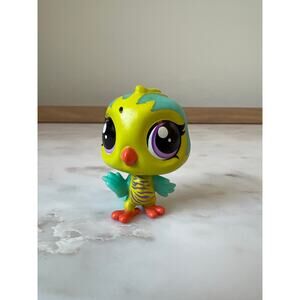 Littlest Pet Shop #4014 Hugsy Lovejoy Yellow Teal Bird G5 Toy Figure